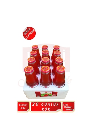 Gilaburu Suyu Nektarı 20 Gün Kullanım 1000ml 12 Adet Cam Şişe Şeker Ilavesiz