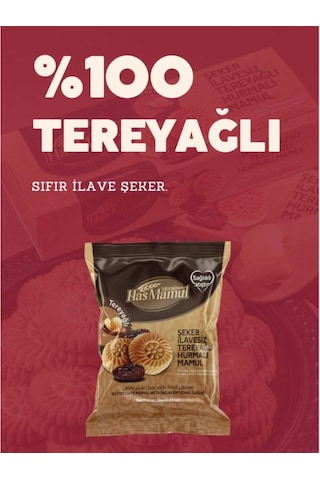 100% Şeker İlavesiz Tereyağlı Hurmalı Mamül 28 Gr X36 Adet