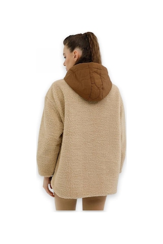 Lumberjack Ct2008 Hannah Teddy Jacket Camel Kadın Ceket Camel