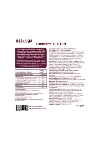 Naturiga Karadut & Chialı Hindistan Cevizli Kurabiye 40gr-3622