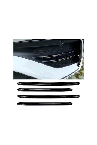 Besthome1 Mercedes-benz C Sınıfı W206 C200 Ön Sis Lambası Kaplaması Siyah, Dekoratif Koruyucu