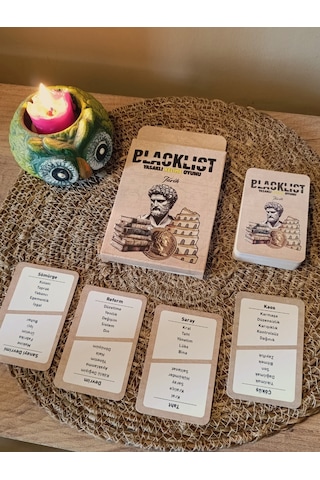 Blacklist Yasaklı Kelime Oyunu Tarih Kese Hediyeli 50 Kart Eğlenceli & Öğretici Grup Oyunu