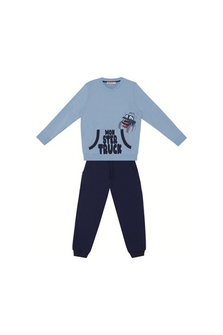 Denokids Monster Truck Erkek Çocuk Eşofman Takım Renkli Çok Renkli