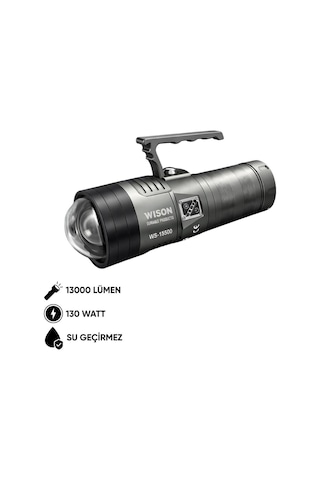 Wison Şarj Edilebilir El Feneri - Wison - 13000 Lümen - 130 Watt Ws-15500 Çok Renkli Wison Şarj Edilebilir El Feneri - Wison - 13000 Lümen - 130 Watt Ws-15500 Çok Renkli