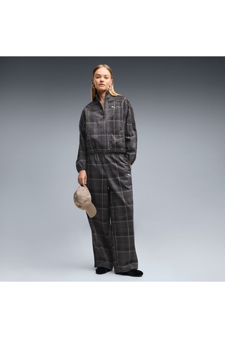 Puma T7 Tartan Kadın Siyah Eşofman Altı 636629-01
