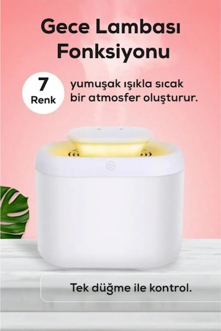 Sessiz Ve Etkili 3.3l Kapasiteli Led Aydınlatmalı Hava Nemlendirici Ve Buhar Difüzörü