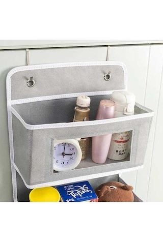 Novahub Grey Non-woven Storage Bag, Wall And Door Hanger, Baby Diaper Bag, Kitchen Storage, Bathroom, Home Organization Gri