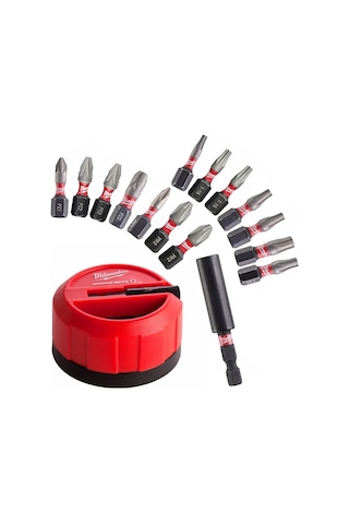 Milwaukee 4932430904 Bits Uç Seti 15 Parça Shockwave Impact Duty