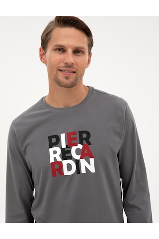 Pierre Cardin Erkek Koyu Gri Pijama Takım 50322654-vr080 Koyu Gri