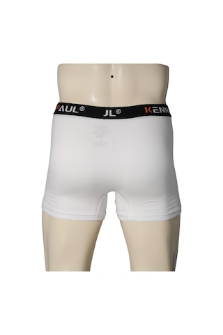 Kenn Paul Erkek Beyaz Premium Modal Boxer Yumuşak Kumaş Rahat Boxer Beyaz