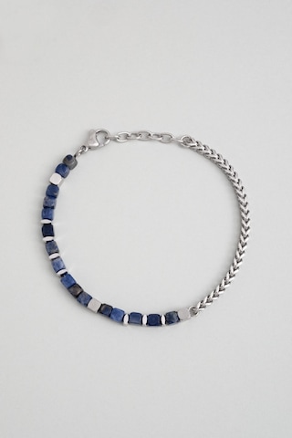 So Chic Sodalit Taşlı Çelik Zincir Erkek Bileklik Çelik