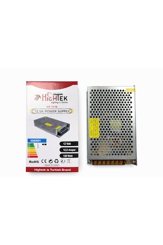 12v 12.5a Metal Kasa Güç Kaynağı Ip20 150w Trafo Adaptör