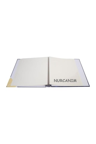 20 Yaprak 40 Sayfa 315x325mm Ciltbezli Yapıştırmalı Fotoğraf Albümü Lacivert