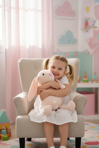 Uyku Arkadaşım Bunny Peluş Uzun Kulak Tavşan 60 Cm Açık Pembe