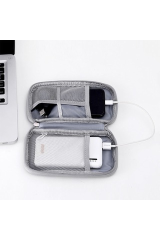 Dianbao Kulaklık Dijital Veri Kablosu Saklama Çantası Gri 1 Adet
