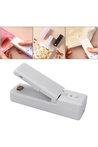 Dolıty Mini Çanta Kapatıcı Usb Şarj Edilebilir Plastik Gri Gri