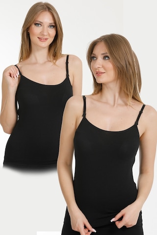 2li Hamile Emzirme Atleti Siyah-siyah Siyah - Siyah