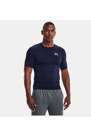 Under Armour Heatgear Armour Compression Erkek T-shirt 1361518-410 Lacivert