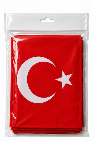 Türkiye Kaput Bayrağı 130x160 Cm - Universal Lastikli Araç Kaput Bayrağı Oto Türk Bayrağı Araç Süsü