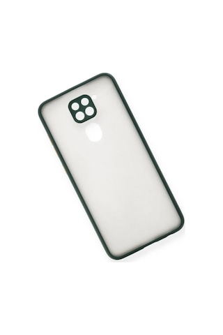 Jenerik Xiaomi Redmi Note 9 Kılıf Montreal Silikon Kapak - Yeşil