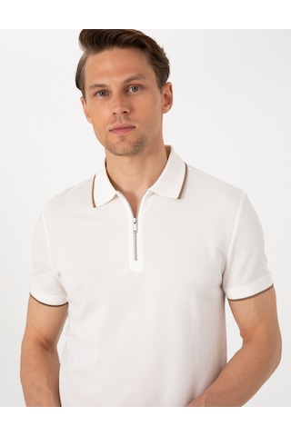 Pierre Cardin Erkek Ekru Tişört 50307516-vr019 Ekru