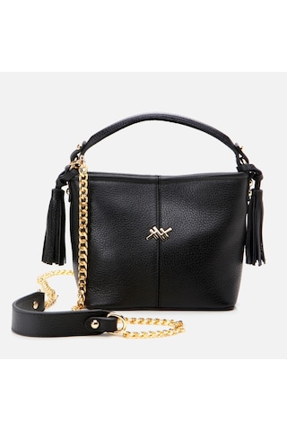 Hotiç Hakiki Deri Siyah Kadın Mini Çapraz Çanta 03cah297040a100 Siyah-black Siyah