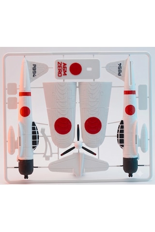 Riti Design - Zero - A6m Zero Savaş Uçağı 3d Model Kit Kartı Maketi