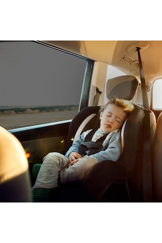 2 Adet Oto Araç Araba Güneşlik Yan Cam Perde Yancam Güneşliği