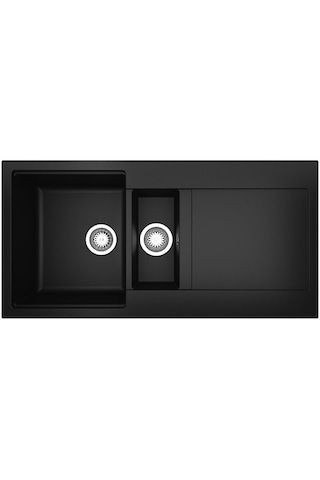 Teka Clivo 60 B Tq 1/2 B 1d 1,5 Gözlü Onyx Black Granit Evye Siyah