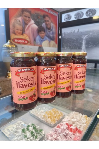 Koska Şeker İlavesiz Çilek Reçeli 270 Gr Koli 12 Adet