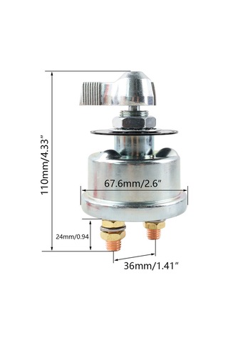 200a 12v-24v Ana Akü Bağlantı Kesme Anahtarı Araba