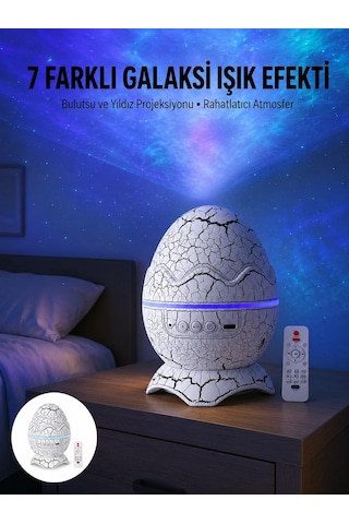 Gece Lambası Yumurta Işık Speaker Yeni Nesil Dinozor Yumurtası Görünümlü Rekli 62591496