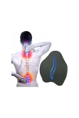 Devix Ortopedik Anatomik Bel Yastığı Sırt Destek Minderi Araba Ofis San