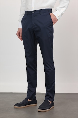 İmza Lacivert Yan Cep Slim Fit Pamuklu Chino Pantolon 1003260168