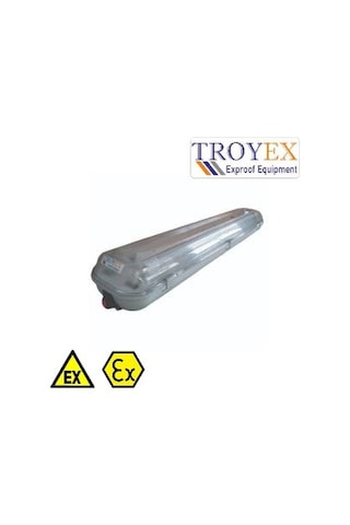 Exproof Etanj Led Aydınlatma Armatür 2X36W Troyex Gri