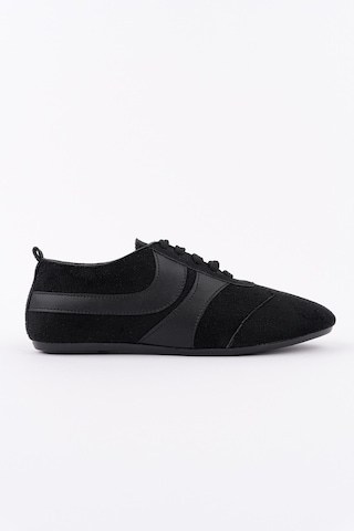 Muggo Vibe Bağcıklı Günlük Kadın Sneaker Spor Ayakkabı Siyah