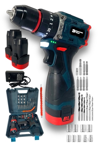 Dynamic Tech DT-84 Çift Akülü Kömürsüz Darbeli Şarjlı Matkap