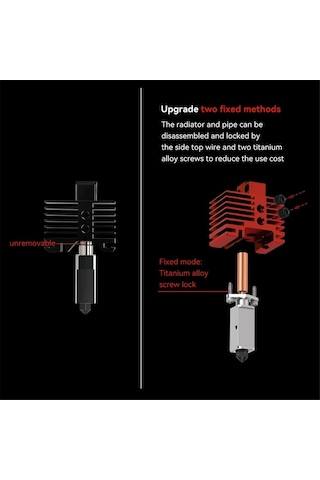 Leasetake Bambu Lab X1/x1c V2.0 İçin Hotend Yükseltme Sıcak Uç Baskı Kafası 3d Baskı Parçaları Bambulab X1 İçin