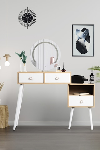 Makyaj Masası Aynalı / Makyaj Organizjeri / Makyaj Masası Işıklı / Ledli Dokunmatik /flora Vera