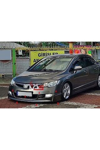 Honda Civic Fd6 Makyajsız Kasa Ön Tampon Eki Karlık 2006-2009 Fiberglass Boyasız