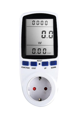 Dijital Lcd Enerji Ölçer Wattmetre İzleme Cihazı Watt Elektrik Kwh Güç Ölçüm Çıkış Analizörü