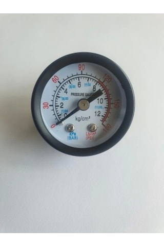 Ø 50 MM - 12 BAR 1/4 ARKADAN ÇIKIŞLI KUR TİP MANOMETRE