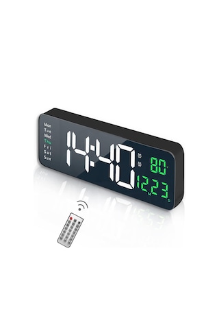 UpWay Kumandalı Büyük  HD LED Ekranlı Dijital Masa Duvar Saati Ay Diğer