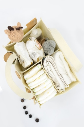 Mordesign Keçe Anne Bebek Bakım Çantası, Yenidoğan Alt Açma Değiştirme Organizer, Taşınabilir Düzenleyici, Bej Bej Zg948-1 Bej