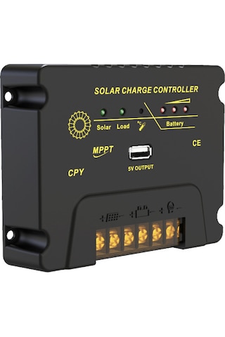 Yaozixa 20a Mppt Güneş Enerji Kontrolörü - 12v/24v Otomatik Tanıma, En Yüksek Verimli Akü Şarjı, 5v 1a Usb Çıkışı