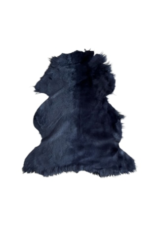 Gerçek Kuzu Postu Kısa Tüylü - 50 X 40 Cm Lacivert