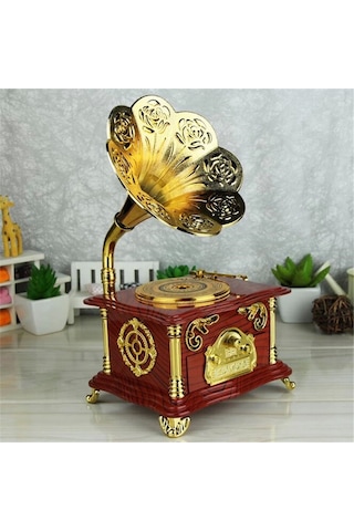 Nostaljik Gramofon Müzik Kutusu -