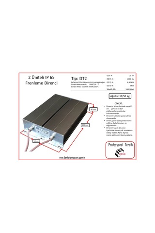 Ed%5 10 Kw 2 Üniteli Ip 65 Frenleme Direnci