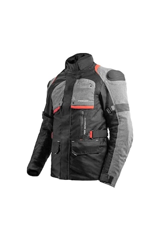 Prosev Nf2500 Motosiklet Montu 4 Mevsim Uzun 600-d Dayanıklı Kumaş Airbag Teknelojisi Motorcu Mont Red
