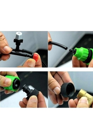 Trendooze Terası Sulama Su Sprinkler Soğutma Sistemi Sisleme Sisleme Mikro Hava Damlatma Başlıkları Bahçe 25m&30 Tn